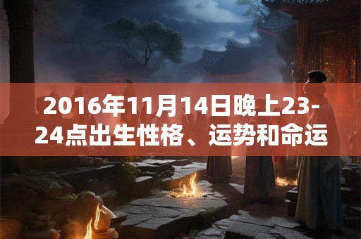 2016年11月14日晚上23-24点出生性格、运势和命运