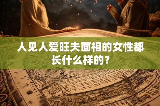 人见人爱旺夫面相的女性都长什么样的？