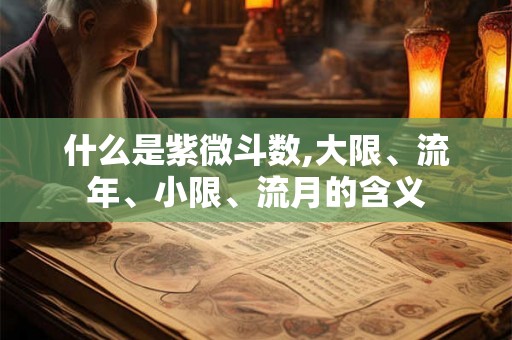什么是紫微斗数,大限、流年、小限、流月的含义