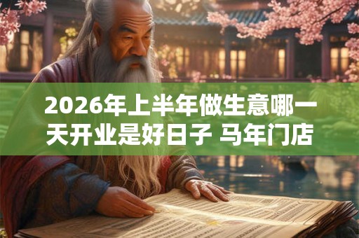 2026年上半年做生意哪一天开业是好日子 马年门店开业吉日吉时查询
