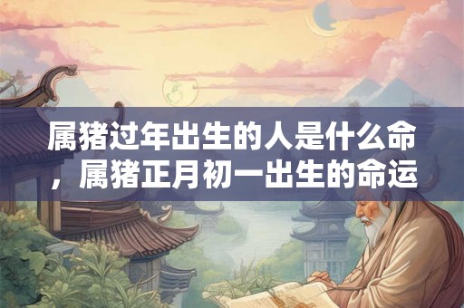属猪过年出生的人是什么命，属猪正月初一出生的命运