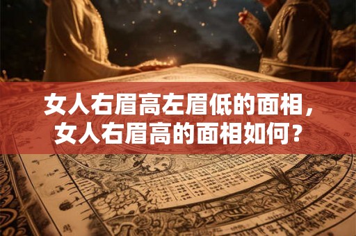 女人右眉高左眉低的面相，女人右眉高的面相如何？