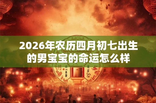 2026年农历四月初七出生的男宝宝的命运怎么样 2026年农历四月初七出生的男宝宝的命运怎么样