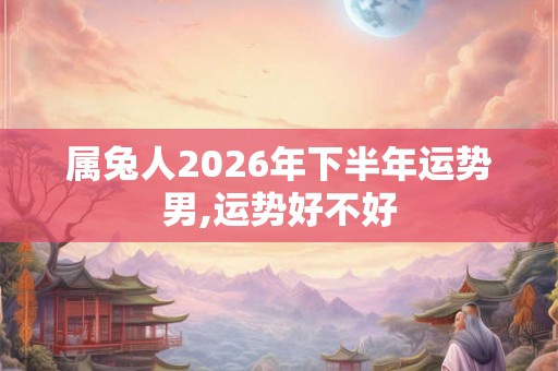 属兔人2026年下半年运势男,运势好不好