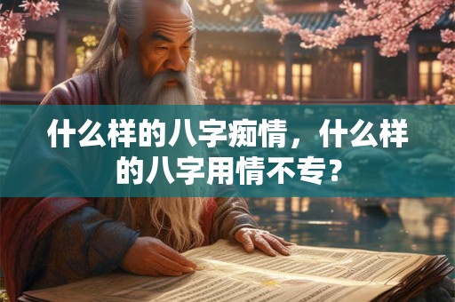 什么样的八字痴情，什么样的八字用情不专？