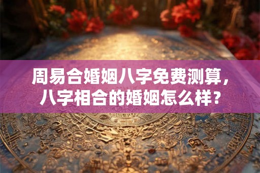 周易合婚姻八字免费测算，八字相合的婚姻怎么样？