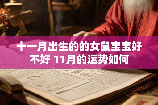 十一月出生的的女鼠宝宝好不好 11月的运势如何