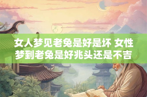女人梦见老兔是好是坏 女性梦到老兔是好兆头还是不吉利
