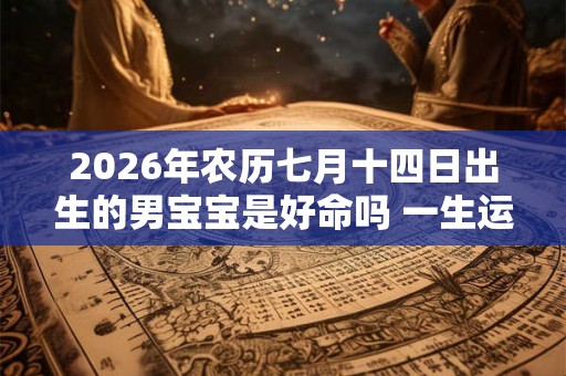 2026年农历七月十四日出生的男宝宝是好命吗 一生运势详解