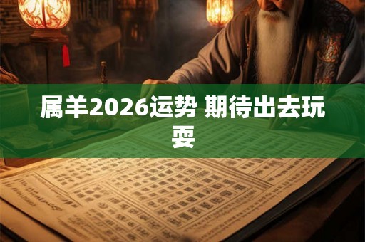 属羊2026运势 期待出去玩耍