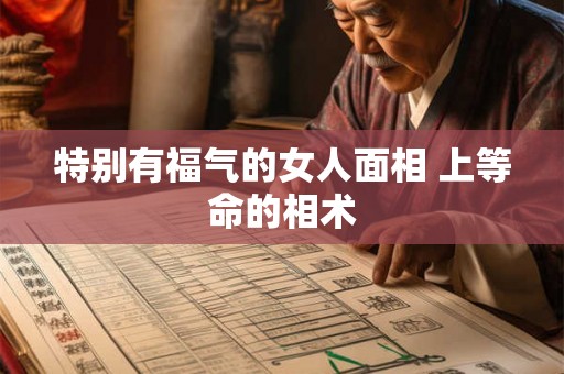 特别有福气的女人面相 上等命的相术