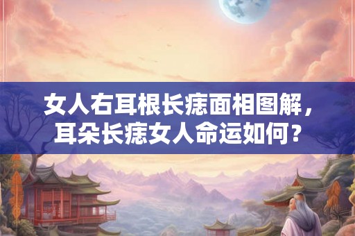 女人右耳根长痣面相图解,耳朵长痣女人命运如何? 女人右耳根长痣面相图解,耳朵长痣女人命运如何?