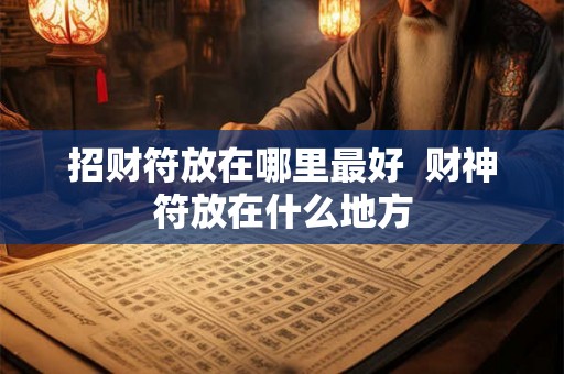 招财符放在哪里最好  财神符放在什么地方