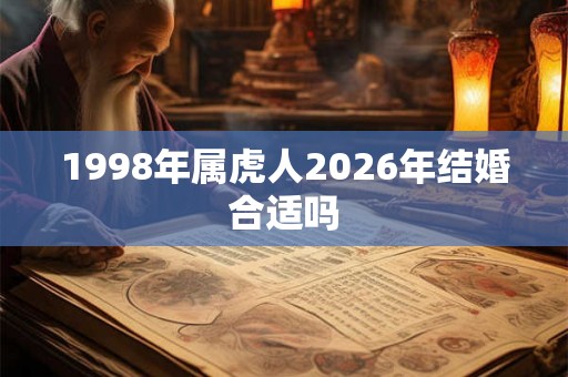 1998年属虎人2026年结婚合适吗