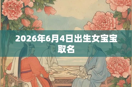 2026年6月4日出生女宝宝取名