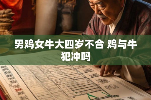 男鸡女牛大四岁不合 鸡与牛犯冲吗