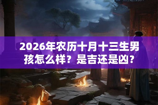 2026年农历十月十三生男孩怎么样？是吉还是凶？