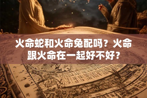 火命蛇和火命兔配吗？火命跟火命在一起好不好？