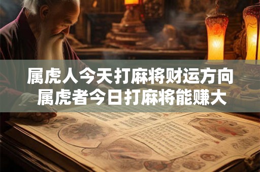 属虎人今天打麻将财运方向 属虎者今日打麻将能赚大钱吗
