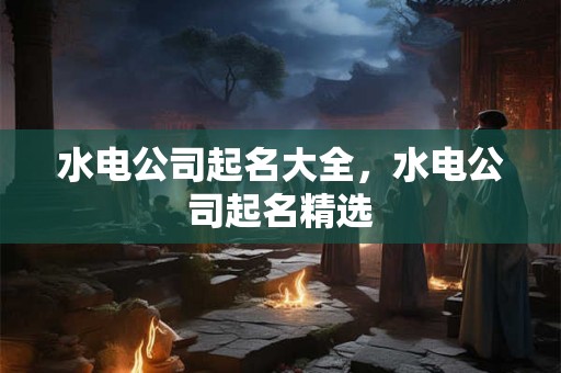 水电公司起名大全，水电公司起名精选