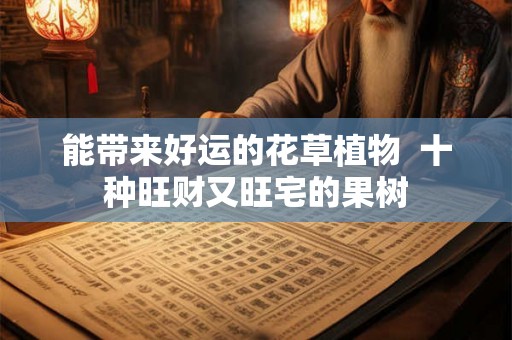 能带来好运的花草植物  十种旺财又旺宅的果树