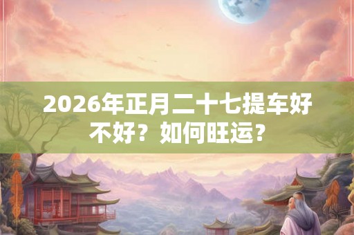 2026年正月二十七提车好不好？如何旺运？