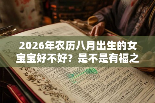 2026年农历八月出生的女宝宝好不好?是不是有福之命? 2026年农历八月出生的女宝宝好不好?是不是有福之命?