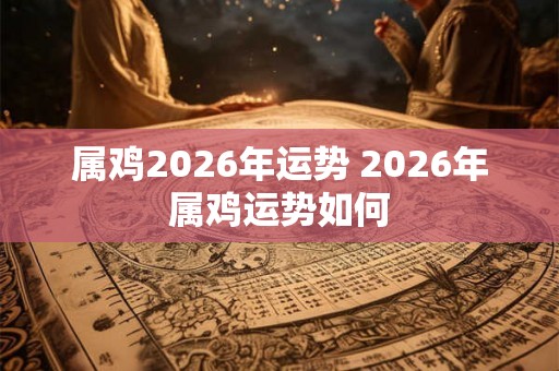 属鸡2026年运势 2026年属鸡运势如何