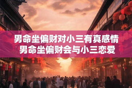 男命坐偏财对小三有真感情 男命坐偏财会与小三恋爱