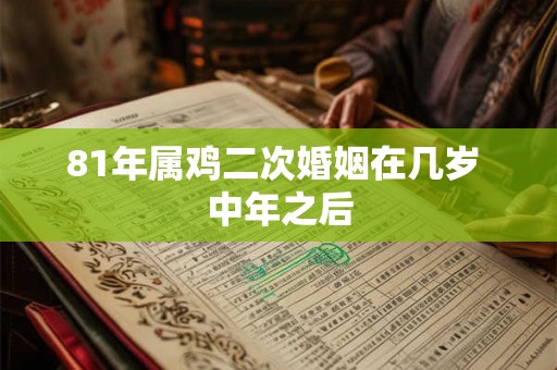 81年属鸡二次婚姻在几岁 中年之后