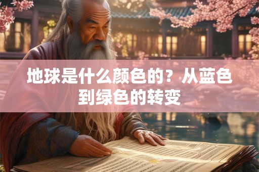 地球是什么颜色的？从蓝色到绿色的转变