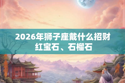 2026年狮子座戴什么招财 红宝石、石榴石 2026年狮子座戴什么招财 红宝石、石榴石