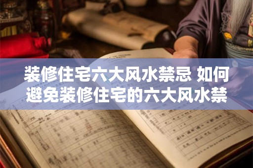 装修住宅六大风水禁忌 如何避免装修住宅的六大风水禁忌