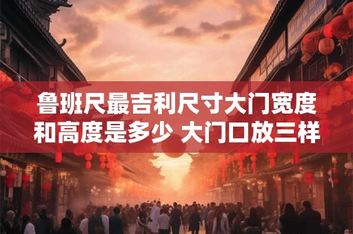 鲁班尺最吉利尺寸大门宽度和高度是多少 大门口放三样东西最旺