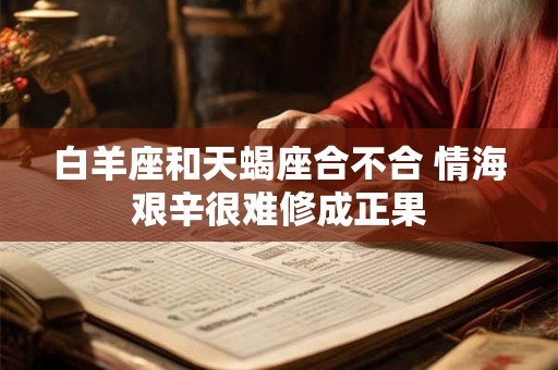 白羊座和天蝎座合不合 情海艰辛很难修成正果