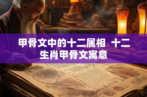 甲骨文中的十二属相  十二生肖甲骨文寓意
