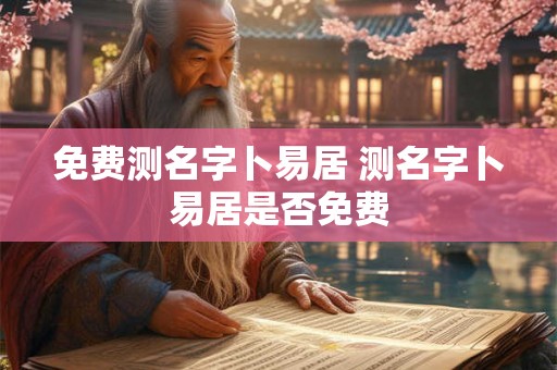免费测名字卜易居 测名字卜易居是否免费 免费测名字卜易居 测名字卜易居是否免费