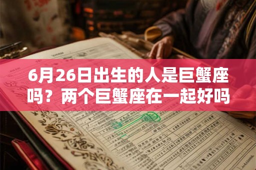 6月26日出生的人是巨蟹座吗？两个巨蟹座在一起好吗？