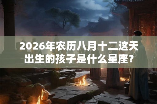 2026年农历八月十二这天出生的孩子是什么星座？