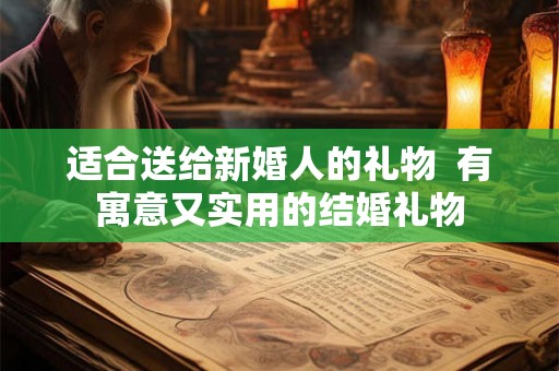 适合送给新婚人的礼物 有寓意又实用的结婚礼物 适合送给新婚人的礼物 有寓意又实用的结婚礼物