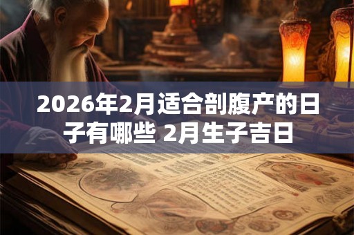 2026年2月适合剖腹产的日子有哪些 2月生子吉日
