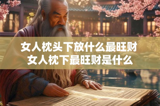 女人枕头下放什么最旺财 女人枕下最旺财是什么