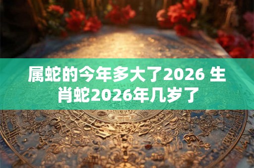 属蛇的今年多大了2026 生肖蛇2026年几岁了