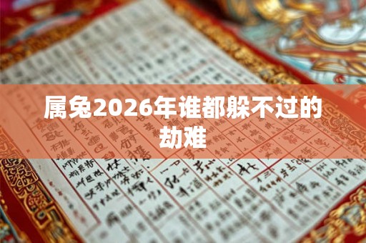 属兔2026年谁都躲不过的劫难