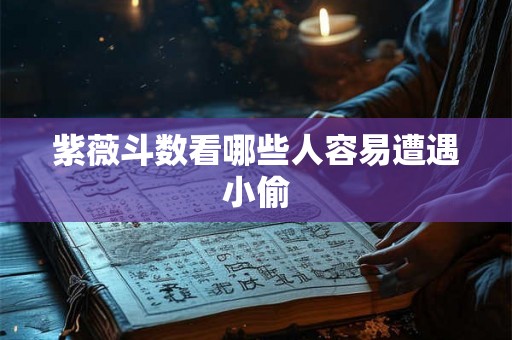紫薇斗数看哪些人容易遭遇小偷