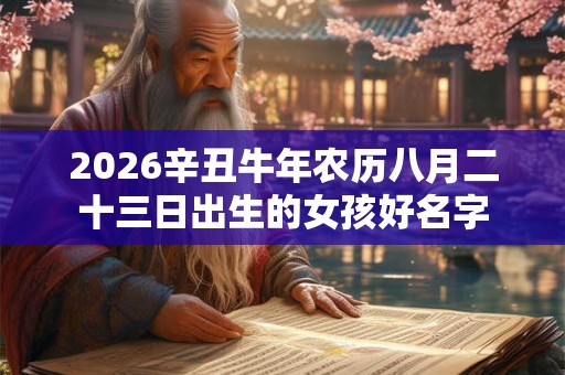 2026辛丑牛年农历八月二十三日出生的女孩好名字