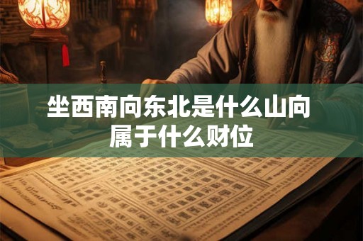 坐西南向东北是什么山向 属于什么财位 坐西南向东北是什么山向 属于什么财位