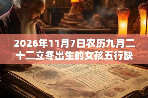 2026年11月7日农历九月二十二立冬出生的女孩五行缺什么