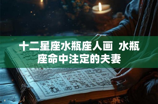 十二星座水瓶座人画  水瓶座命中注定的夫妻