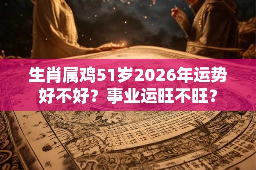 生肖属鸡51岁2026年运势好不好？事业运旺不旺？